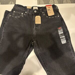 Levi's Men's Dark Gray Straight Jeans